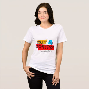 Camiseta Fora de Controle – Declaração de Tipografia Negrit
