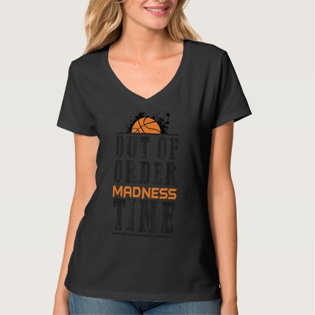 Camiseta Fora de ordem, Madness Time College Marcha Basquet (Frente)