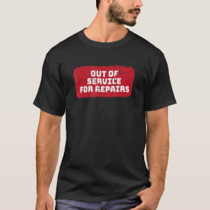 Camiseta Fora de Serviço para Reparos Substituição de Joelh
