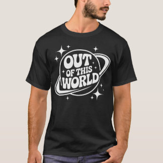 Camiseta Fora deste Mundo Groovy Divertido Planeta Espaço G