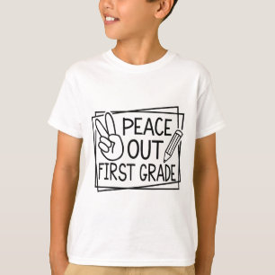 Camiseta Fora do 1º ano do último dia do verão escolar