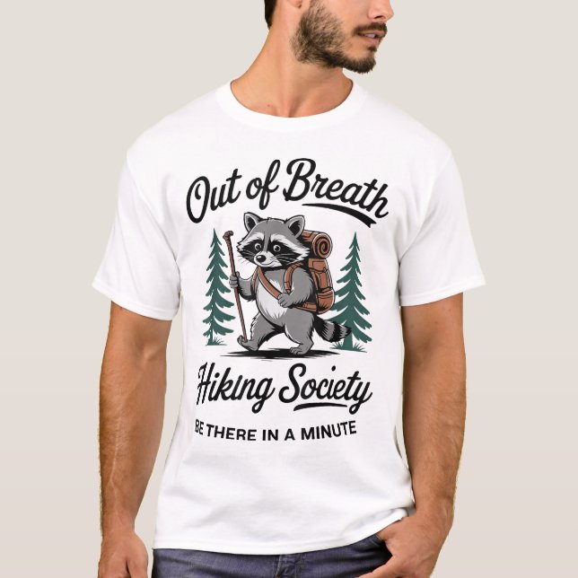 Camiseta Fora Do Breath Hiking Society (Frente)