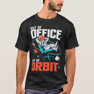 Camiseta Fora do Escritório Fora de Órbita Astronauta Diver