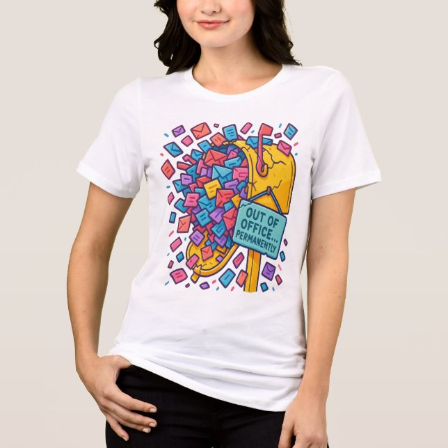 Camiseta Fora do Escritório para sempre: Meltdown da Caixa  (Frente)