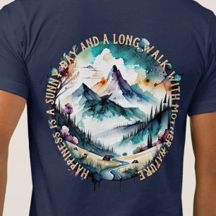 Camiseta Fora do Hike, Mãe Natureza, Montanha, Rio