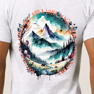 Camiseta Fora do Hike, Mãe Natureza, Montanha, Rio