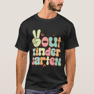 Camiseta Fora Do Jardim De Infância, Grafo De Grafite No Di