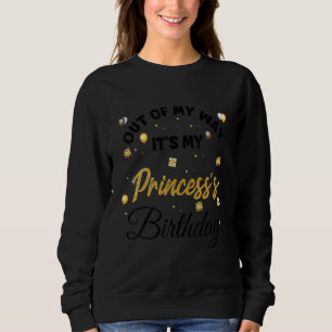 Camiseta Fora do meu caminho É o aniversário da minha princ