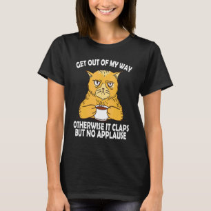 Camiseta Fora do meu caminho senão não aplaude Gato M