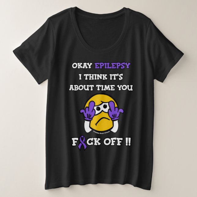 Camiseta FORA...Epilepsia (Frente do Design)