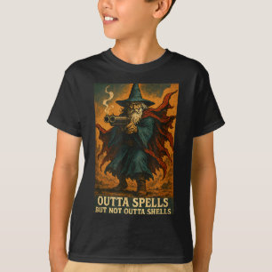 Camiseta Fora Feitiços Mas Não Fora Conchas Fantasia Mágico