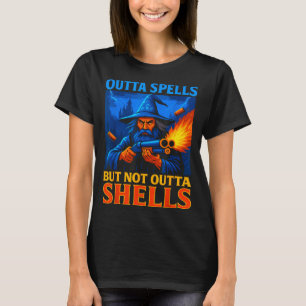 Camiseta Fora Feitiços Mas Não Fora Conchas Mágicas Fantasi