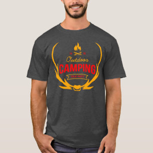 Camiseta fora ou acampamento