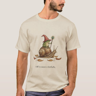 Camiseta Fora Para Causar Uma Confusão Sarcasmo Sapo Montad