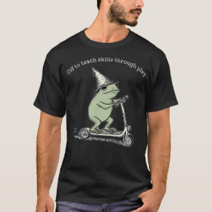 Camiseta Fora para Ensinar Habilidades Através do Sapo Ocup