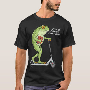 Camiseta Fora para louvar ao Senhor Sapo engraçado meme cri