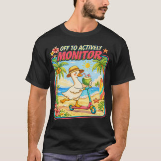 Camiseta Fora Para Monitorar Ativamente Você Conseguiu Este