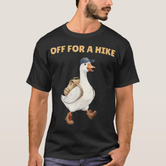 Camiseta Fora Para Uma Caminhada Ganso Divertido De Caminha