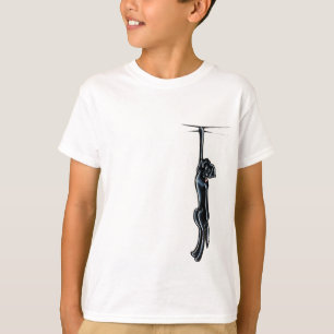 Camiseta Fora-Trela preta Clingy Art™ do laboratório