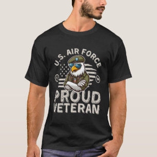 Camiseta Força Aérea Americana orgulhosa veterana