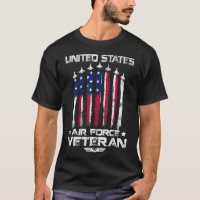 Força Aérea Americana Veteranos 4 de julho t shirt