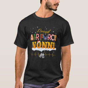 Camiseta Força Aérea da Mãe Santa Hat Família de Natal