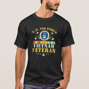 Camiseta Força Aérea dos EUA Vietname Veterano dos EUA Band