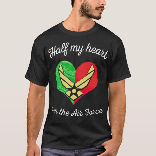 Camiseta Força aérea mamãe pára meu cavalo dizendo amizade (Frente)