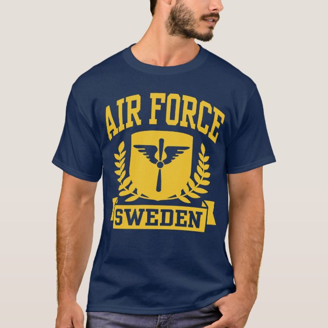 Camiseta Força Aérea Sueca (Frente)