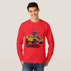 Camiseta Força através do sacrifício vermelho