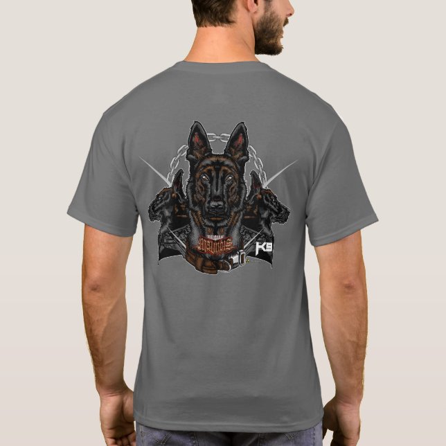Camiseta Força belga Malinois K9 - ELIT3 (Verso)