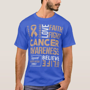 Camiseta Força, coragem e fé do Cancer na infância 1158