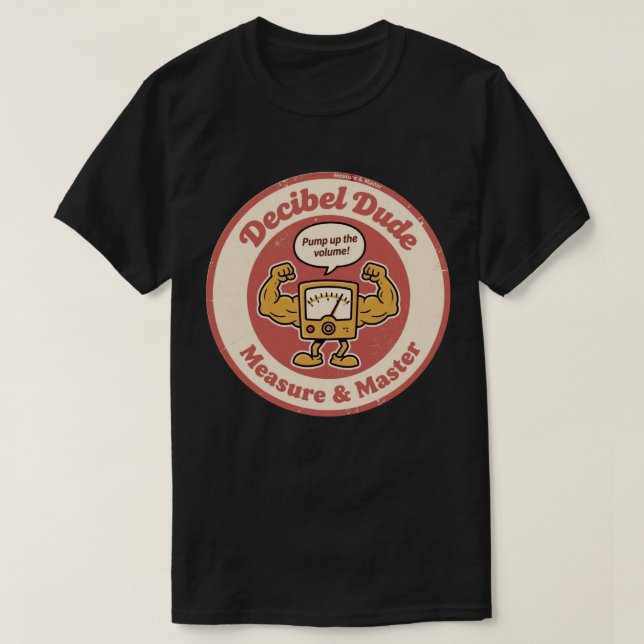 Camiseta Força da Audiologia Retro Arte (Frente do Design)