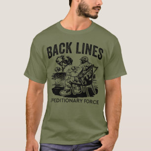 Camiseta Força de Cadeira Expeditiva das Linhas Traseiras
