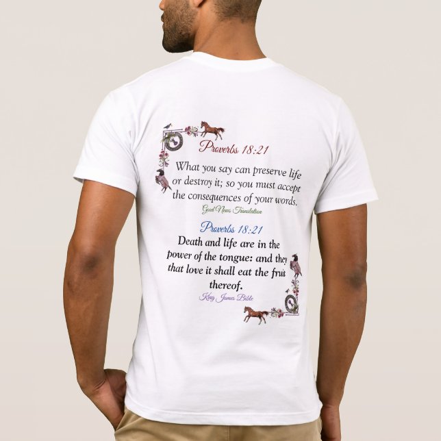 Camiseta força de escritura da línguaT-Shirt (Verso)