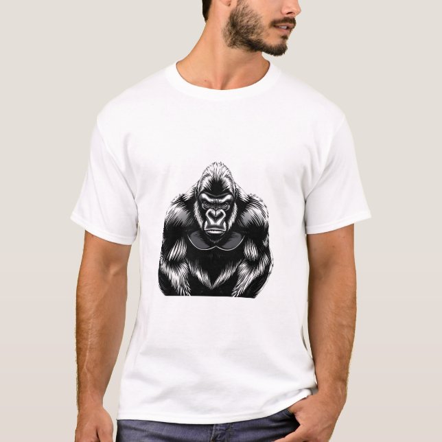 Camiseta Força de liberação: poderoso Silverback Gorilla (Frente)