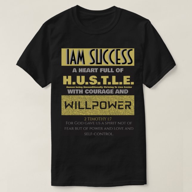 CAMISETA FORÇA DE VONTADE (Frente do Design)