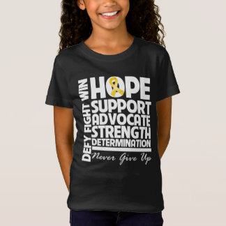 Camiseta Força do apoio da esperança do cancer de