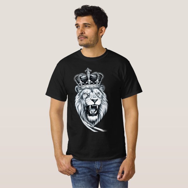 Camiseta Força do Leão Rei Gráfico (Frente Completa)