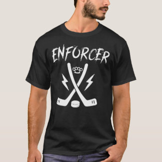 Camiseta Força executora de hóquei no gelo durão da Cara es