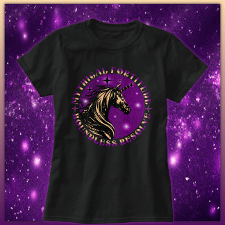 Camiseta Força Mítica, Unicórnio de Resolução Sem Limites