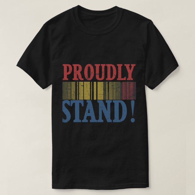Camiseta : Força na Unidade: Orgulhamo-nos (Frente do Design)