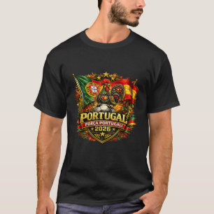 Camiseta FORÇA PORTUGAL 🇵🇹 Orgulho de Portugal