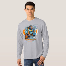 Camiseta Força Primária do Basquete | Homens de Longa Folga