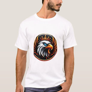 Camiseta Força Real da Águia e Majestade Confortável