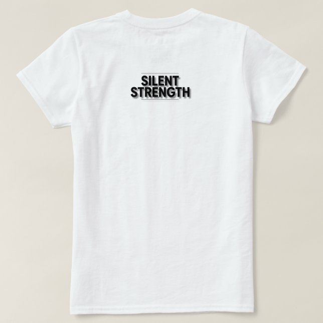 Camiseta Força Silenciosa (Verso do Design)