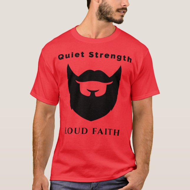 Camiseta Força silenciosa e alta fé - Poder espiritual negr (Frente)