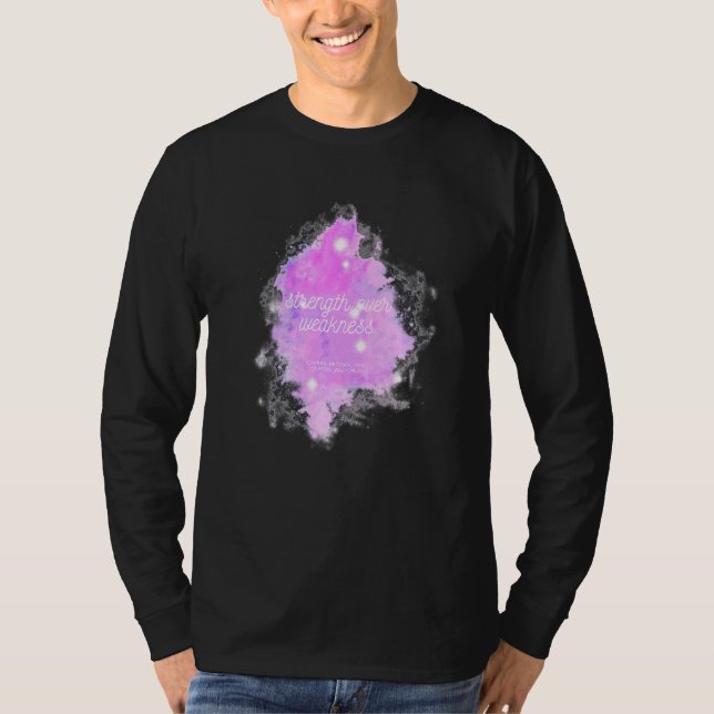 Camiseta Força Sobre Fraqueza  Síndrome de Dor Regional Com (Frente)