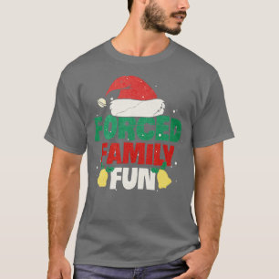 Camiseta Forçado a diversão familiar - Natal para adultos s