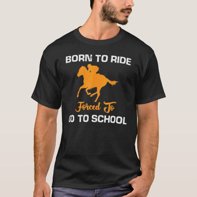 Camiseta Forçado a ir à escola (Frente)